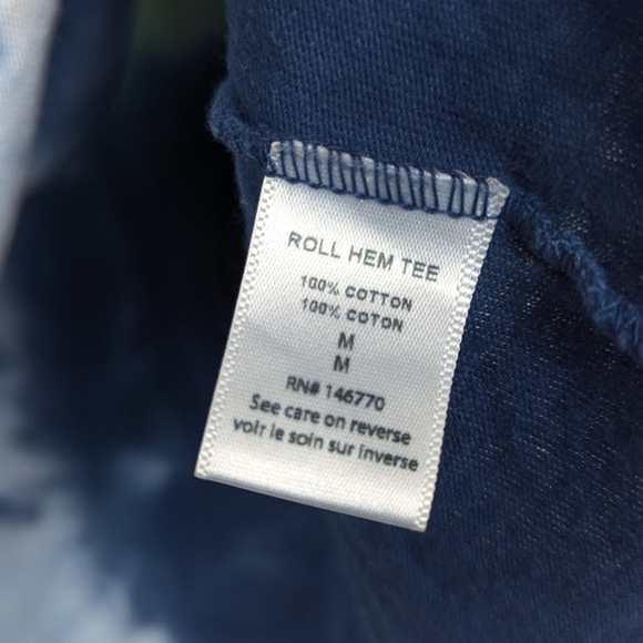 Re/Done Blue Mint Tie Dye Classic Cotton Roll Hem Tee Size M - Picture 6 of 7